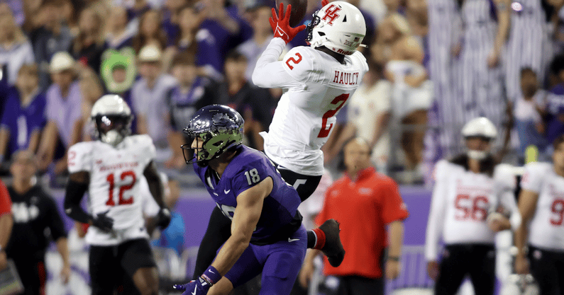 LSU added Houston transfer safety A.J. Halcy (Photo: © Tim Heitman-Imagn Images)
